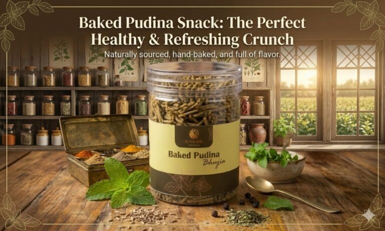 Baked Pudina Snack: The Perfect Healthy & Refreshing Crunch