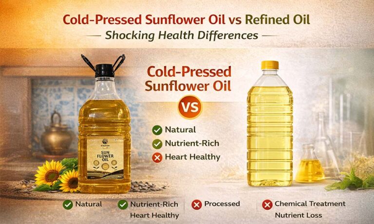 Cold-Pressed Sunflower Oil vs Refined Oil - Shocking Health Differences